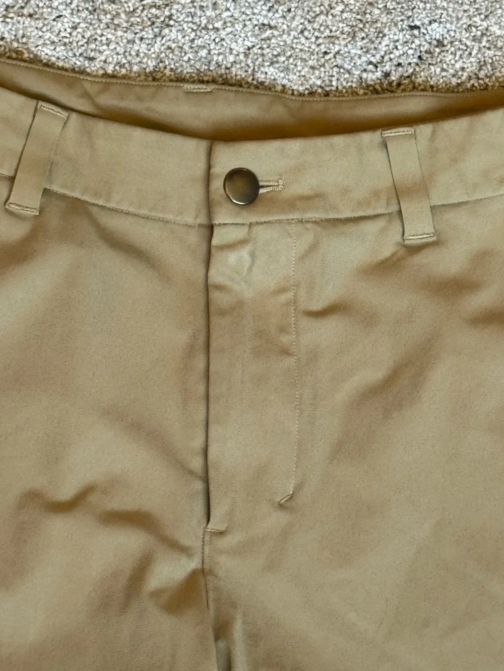 Lululemon Commission Short Relaxed Warpstreme Tofino Sand Beige Size 34